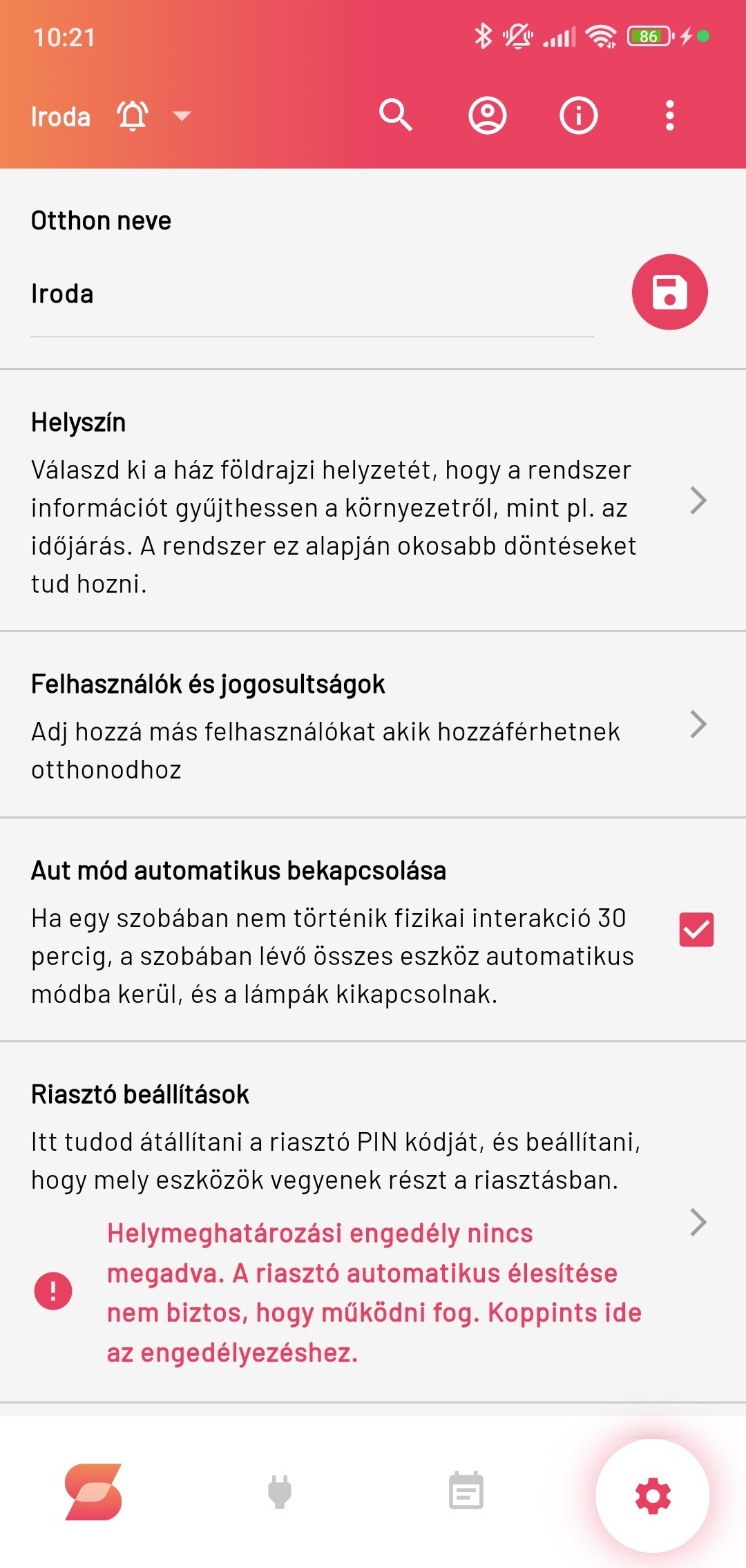 Settings 1